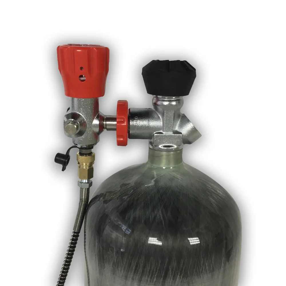 Acecare Hot Sale 9L 300Bar High Pressure Carbon Fiber Cylinder SCUBA Diving/ Paintballl Tank/Hunting with valve and fill station