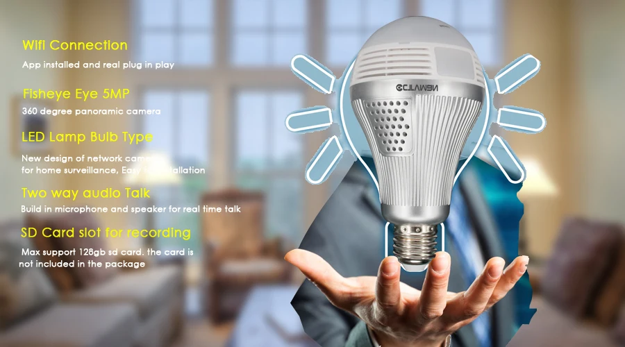 cctv bulb camera