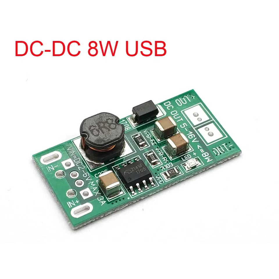 8 Вт USB вход DC-DC 5 В до 12 В преобразователь Повышающий Модуль питания Повышающий Модуль