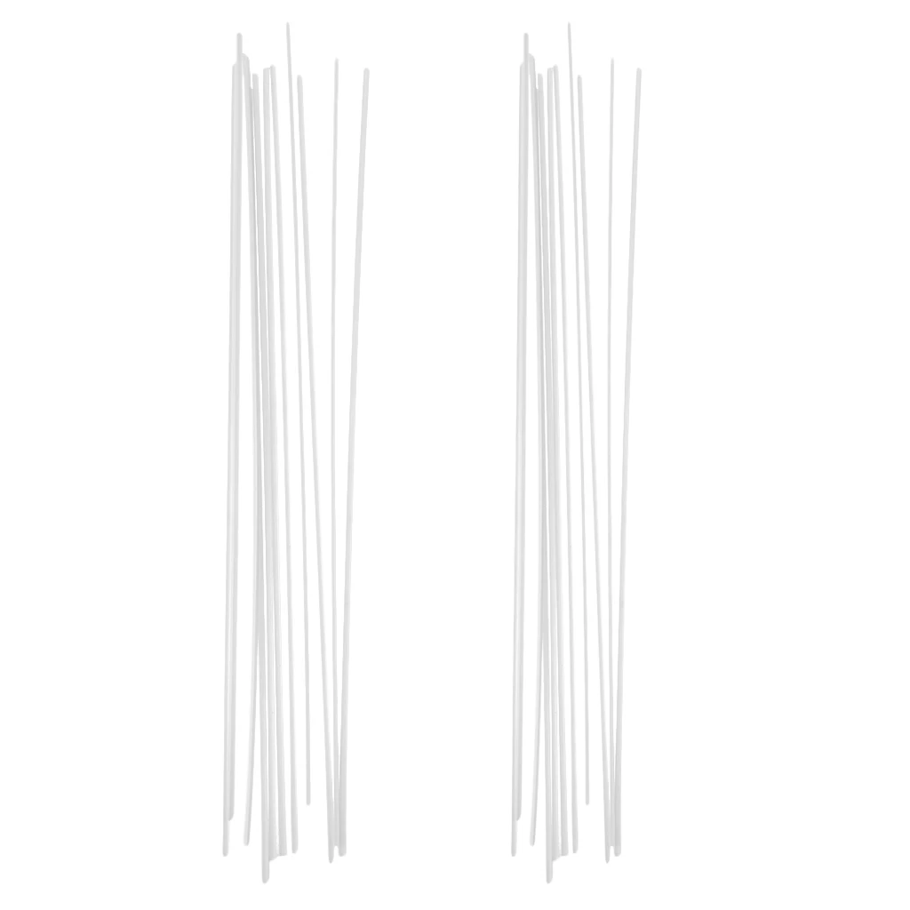 10Pcs ABS Double-channel Strip Plastic Rod Architectural Model Making Building DIY Sand Table Model Material Rod Sticks