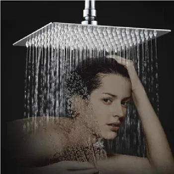 

8 inch 200*200mm bathroom rain shower Head Square water saving rainfall shower Bathroom head shower mirror surface shower