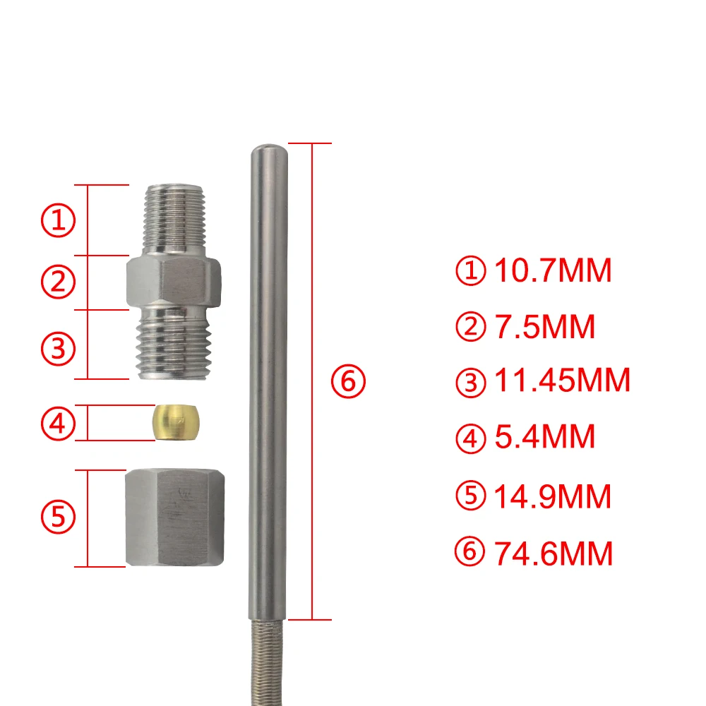 Измерительные приборы Замена выхлопных газов температура EGT зонд 1/8 NPT Link система VR-CGQ01