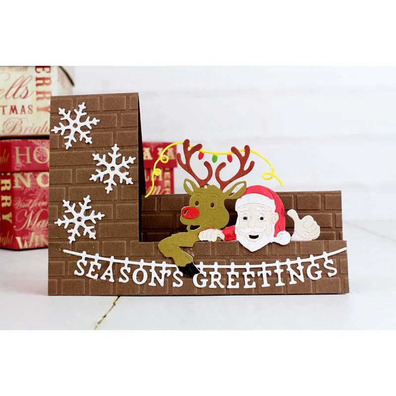 

Santa Claus Christmas Moose Metal Cutting Dies Stencils For DIY Scrapbooking Decorative Embossing Suit Paper Cards Die Cutting