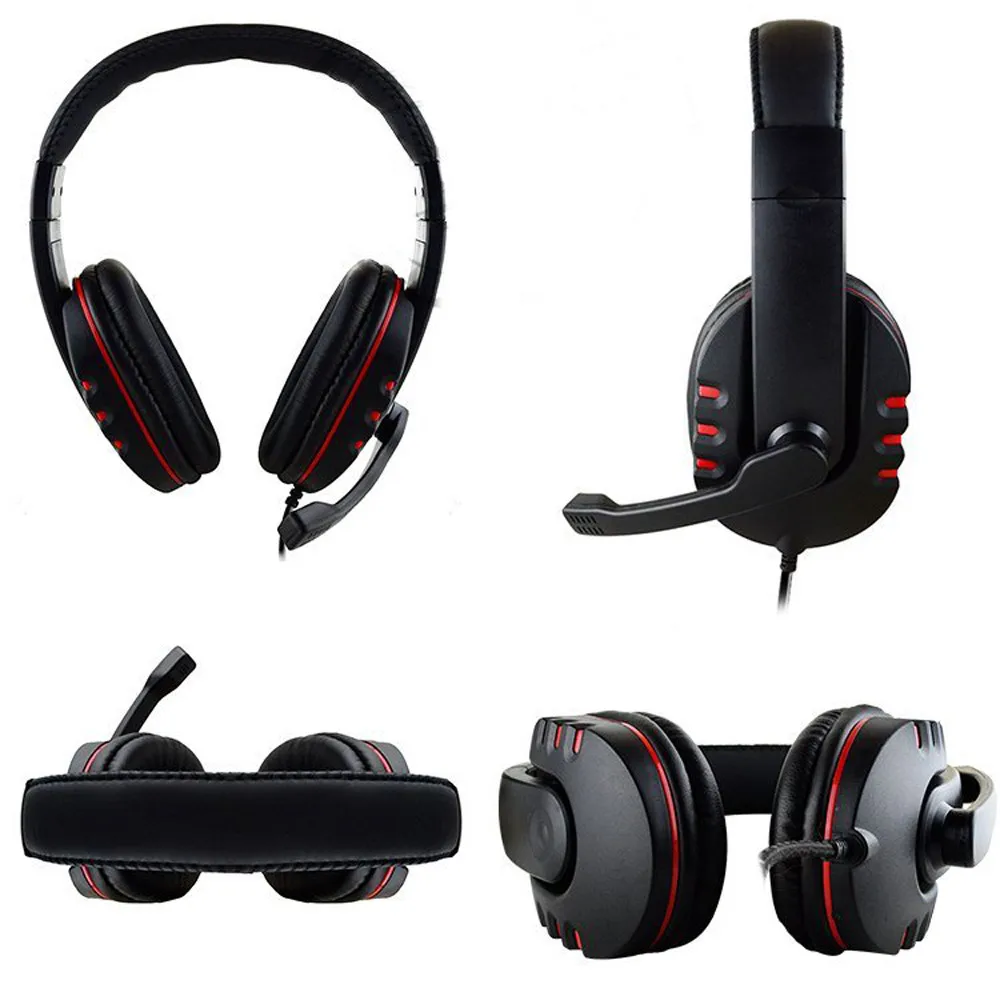 New Gaming Headset Voice Control Wired HI-FI Sound Quality For PS4 Black+Red Dropshipping YE12.27 | Электроника