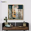 Gustav Klimt Kiss Printed Painting On Canvas Wall Art Prints Picture for Living Room Home Decor Or Hotel Unframed ► Photo 3/6