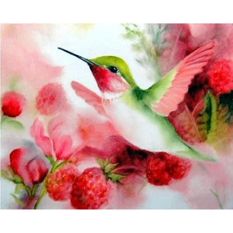 

Diy 5d Diamond Painting Flying Hummingbirds Full Square/Round Embroidery Home Decor Paste Mosaic Canvas diamond Painting H310