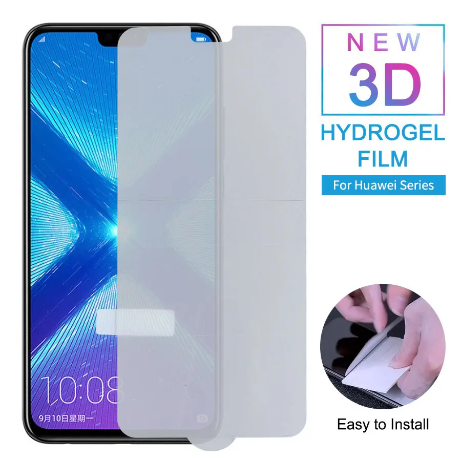 

3D Full Cover Hydrogel Protective Film on The for Huawei Honor 10 View 20 8X Magic 2 Screen Protector Film Sticker Silicone