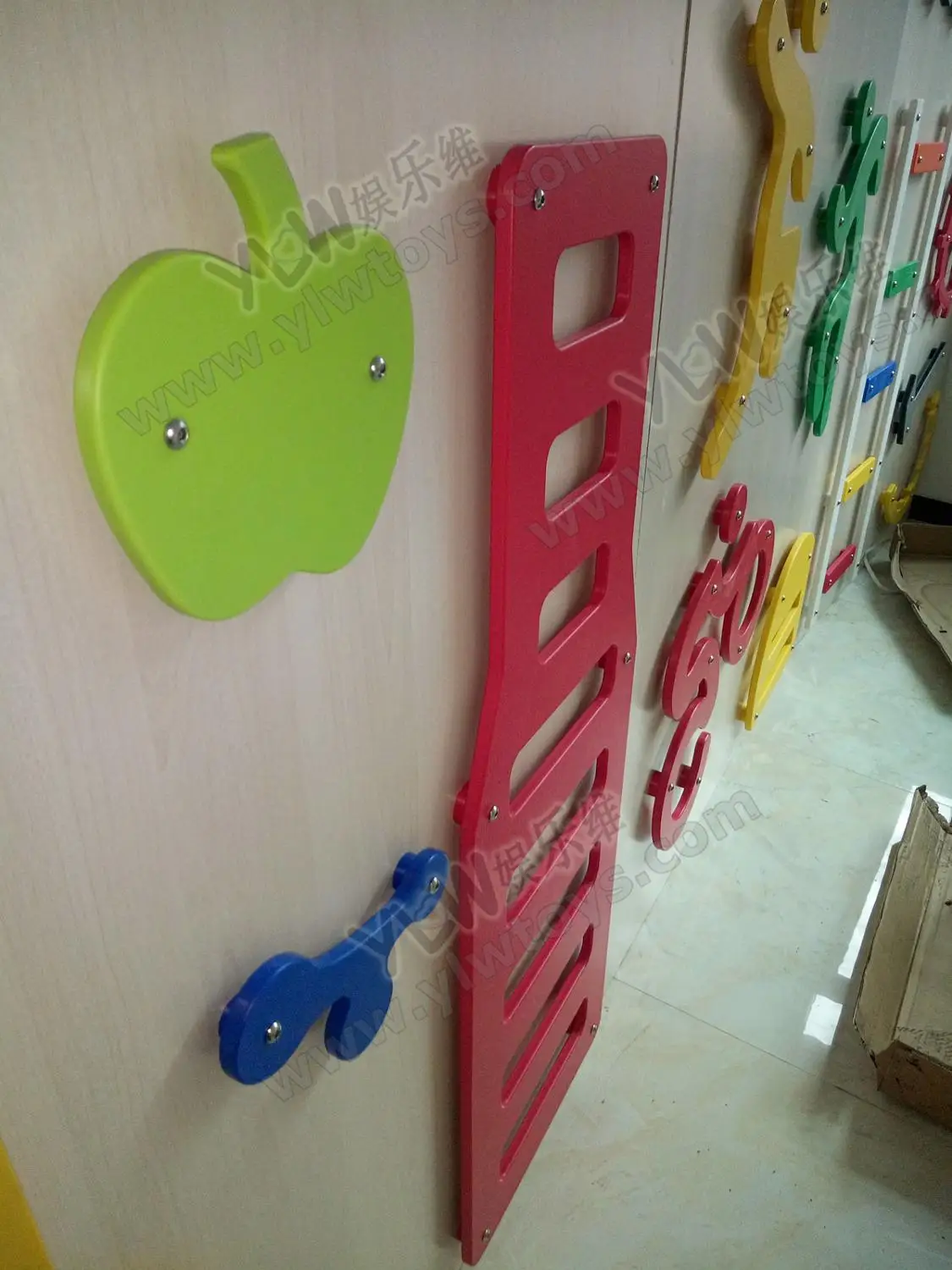 US $199.00 customized made kids indoor climbing wall rocking playground physical training