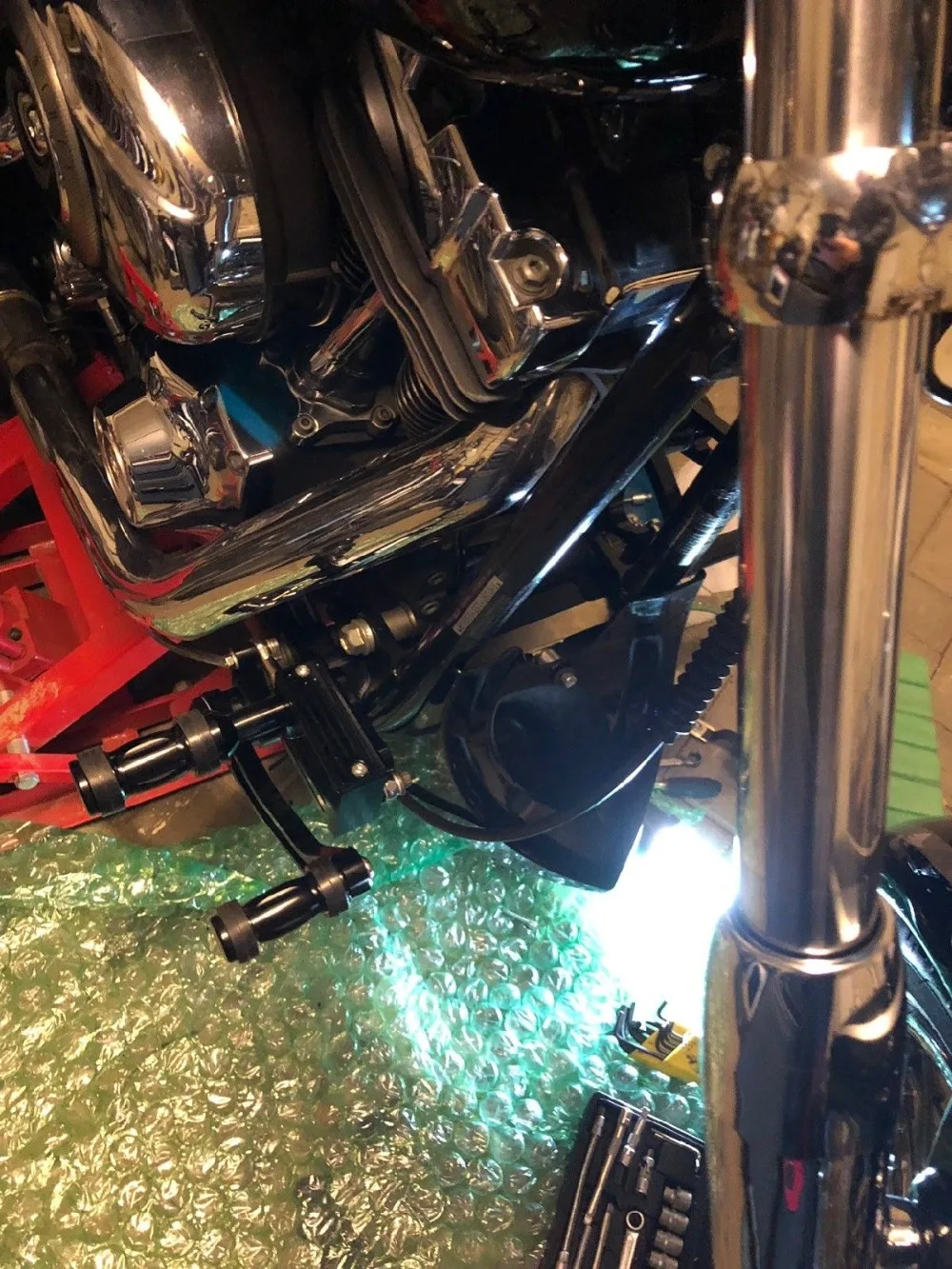 BIKINGBOY ЧПУ Заготовка переднего управления подставки для ног Rearsets для Harley Davidson SOFTAIL 01 02 03 04 05 06 07 08 09 10-16