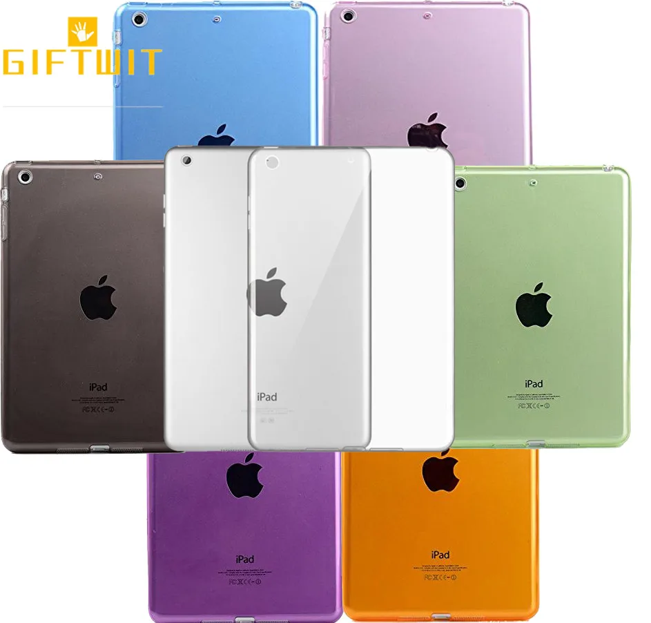 Ультра тонкий прозрачный защитный чехол для iPad Air гибкий мягкий ТПУ Dropproof