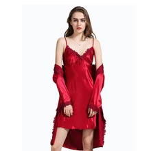 3 шт. белье Для женщин сексуальный комплект пижамы и Банное Бельё для мужчин Ночное платье шелковый халат дамы пижамы Ночная рубашка Для женщин Кардиганы для женщин