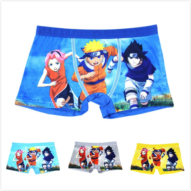 新しい漫画ナルト少年下着ブリーフアニメうずまきナルト柄パンツファッション子供男の子ボクサーパンティー子供半ズボン Panty Panties Fatknicker Shorts Aliexpress