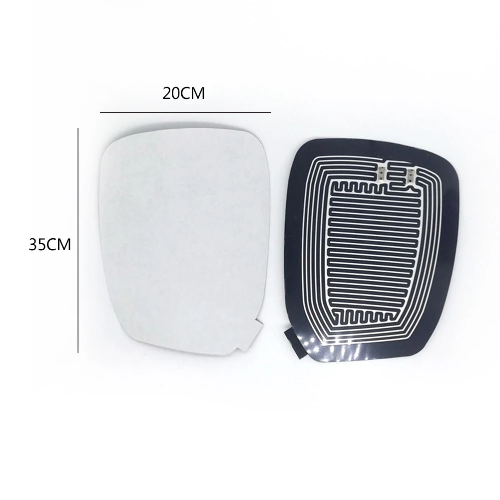 2 шт. DC12V/24 В Автомобильное зеркало заднего вида стекло с подогревом грелки пластины для размораживания непромокаемая Светоотражающая нагревательная пленка