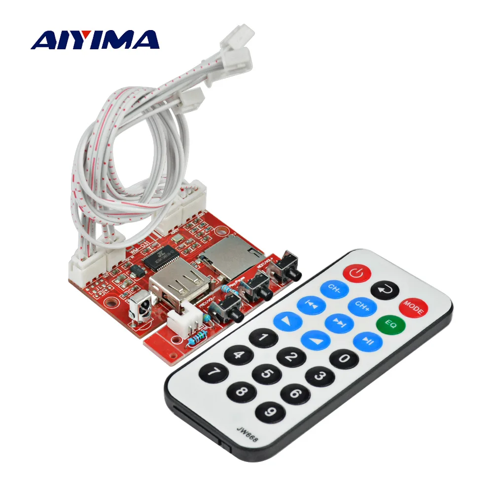 

AIYIMA MP3 Player Bluetooth Wipers MP3 Decoder Board Lossless WAV FLAC Wireless Remote Control Single Repeat