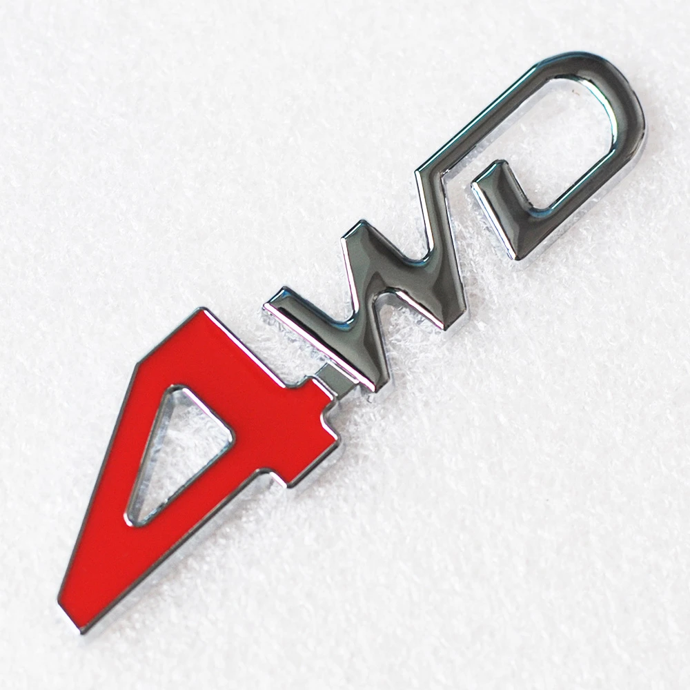 車のサイド金属4 4 Rcカー4wdステッカー3dクロームバッジcarエンブレムバッジデカール自動車インテリアスタイリング4wd赤suvのトランク Car Stickers Aliexpress