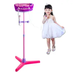 Тип обновления Дети Караоке машина стенд микрофоны Регулируемая музыкальная игрушка с Bluetooth для поющие игрушки детей