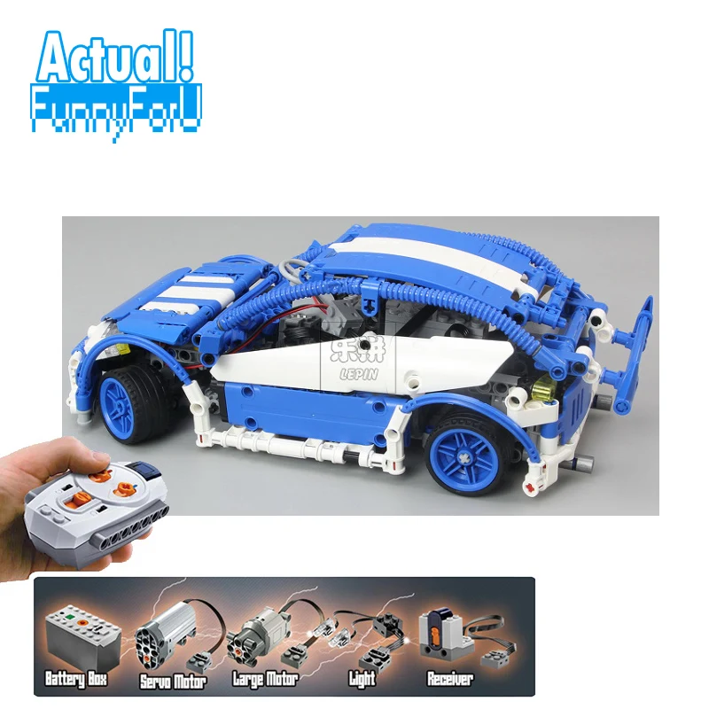 

LEPIN 20053B Hatchback Type R Technic Model Building Blocks Bricks Toys Enlighten For Boys oyuncak 640PCS Compatible legoINGly