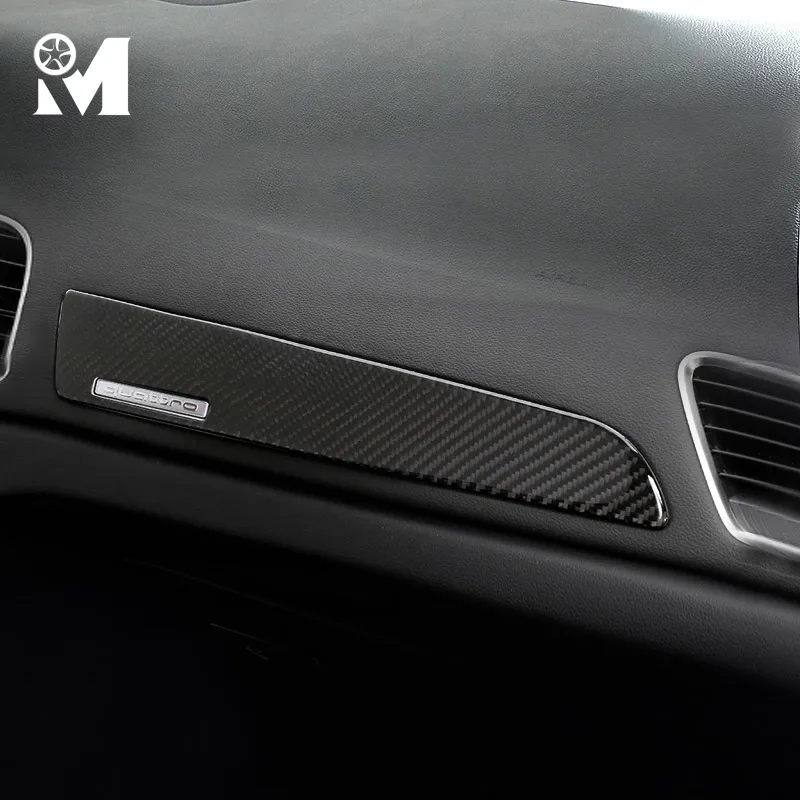 

For Audi Q3 Carbon Fiber Interior Car Center Console Dashboard Decoration Strip Cover Car-Styling 3D Sticker Auto Accessories
