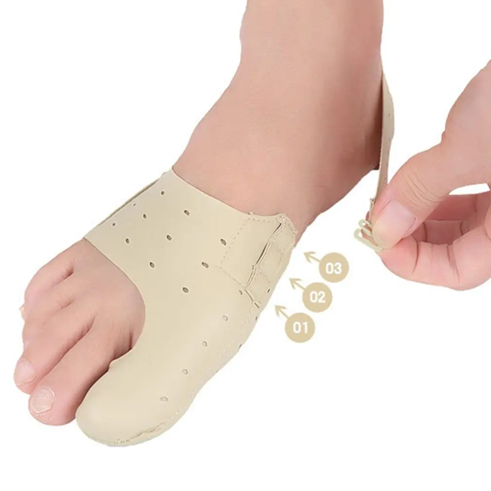 

Ultra-thin Breathable Toe Pad Gel Toe Separator Toe Stretchers for Men and Women Big Feet Thumb Toe Leather Correction Belt