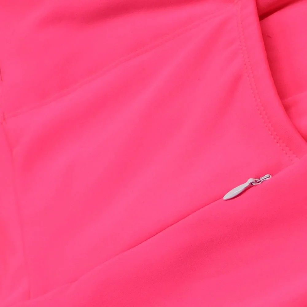 2018-NEW-High-vis-Pink-Classic-Winter-Thermal-fleece-Cycling-Jersey-long-sleeve-with-Reflective-stripe (2)