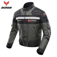 DUHAN Men’s Motorbike Moto Jacket Windproof Motorcycle Jacket Protector Cold-proof Motorcycle Protective Gear Motocross Jacket