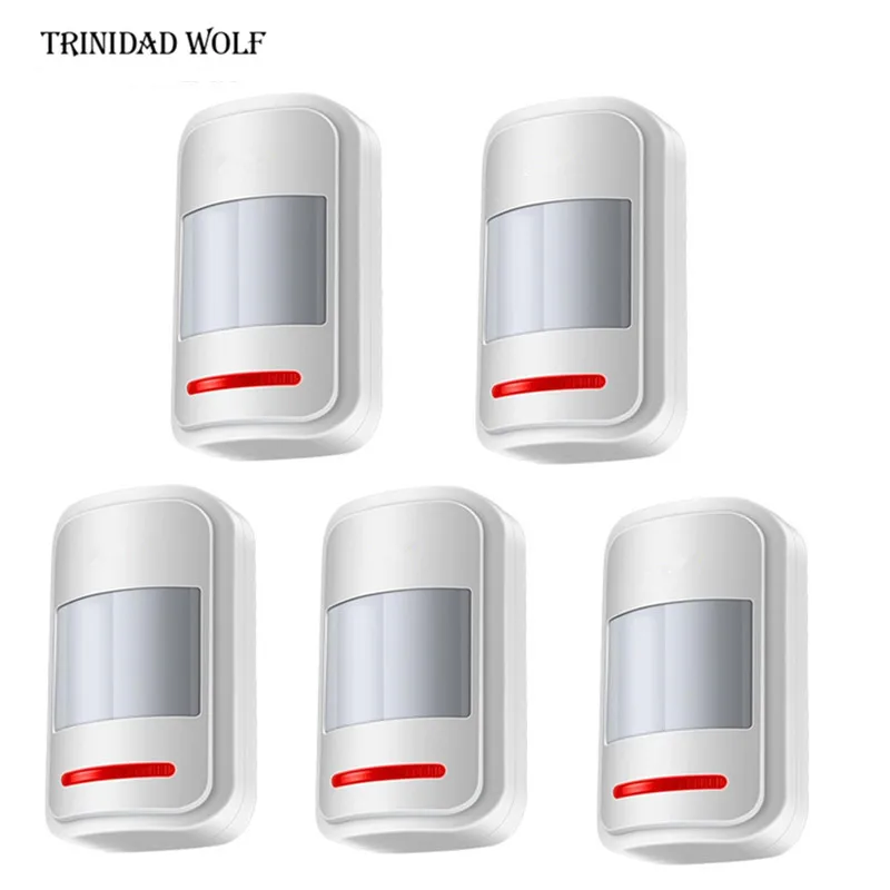 

5pcs Wireless PIR motion sensor detector for touch keypad panel GSM PSTN home house security Burglar voice alarm system