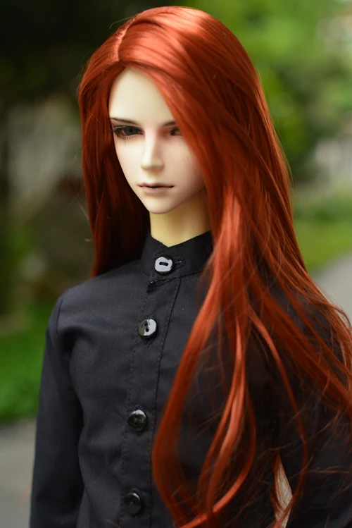 Бесплатная доставка 1/3 8 9 &quotBJD парик Супер кукла модный стиль длинный мохеровый