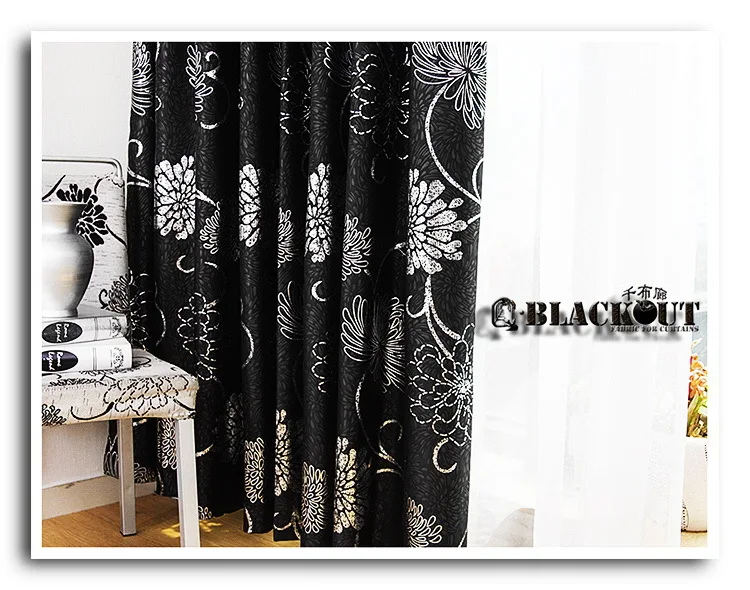 Антикоррозийный металлический люверс, красивые черные и золотые шторы, черные и серебряные шторы для гостиной