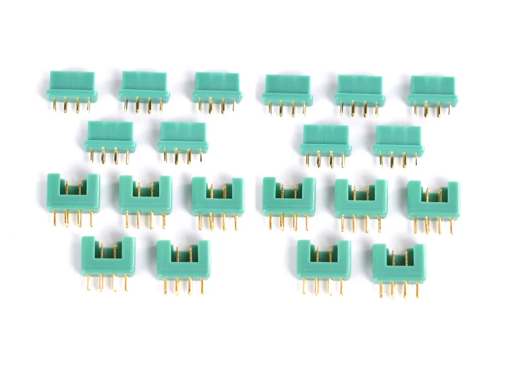20pcs MPX Connector's plug 24K Goldplated pin 40Amp RC aeromodelling field Accessories (10 pairs ) send with tracking