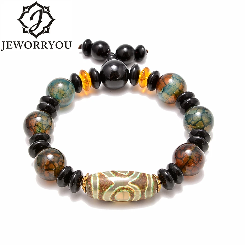 Tibetan Buddha Men Bracelet Natural Bead chakra Stone Diffuser Bracelets Jewelry Gift Drop Shipping | Украшения и аксессуары