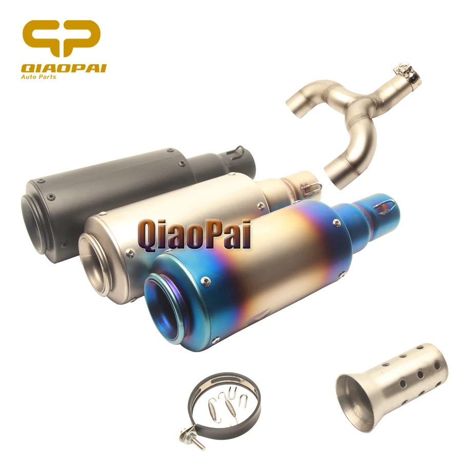 

Refit Motorcycle Exhaust System Link Pipe Escape Muffler 51 Mid Tube for Benelli 600 BN600 BJ600 Benelli600 Full Exhaust System