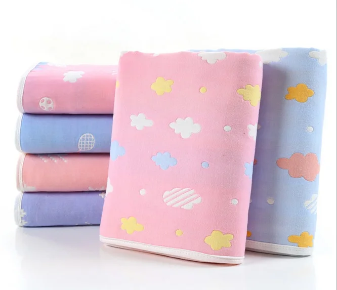 Toalha de Banho do Bebê Milagre Bebê Swaddle Musselina Algodão 6 Camadas Recém-nascido Cobertores Bebe Recebendo Envoltório Infantil 60*80cm 100% 10 cobertores bebe recebendo cobertores envoltório infantil 60*80cm