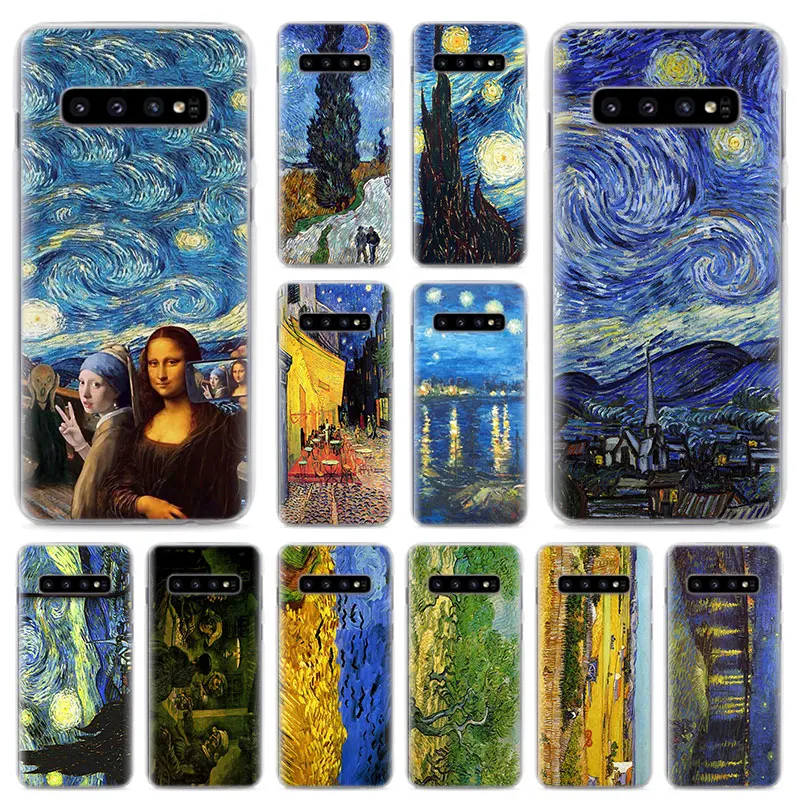 

van gogh starry night Phone Cases for Samsung Galaxy S8 S9 S10 Plus S10e M10 M20 S6 S7 Edge Hard Back case cover