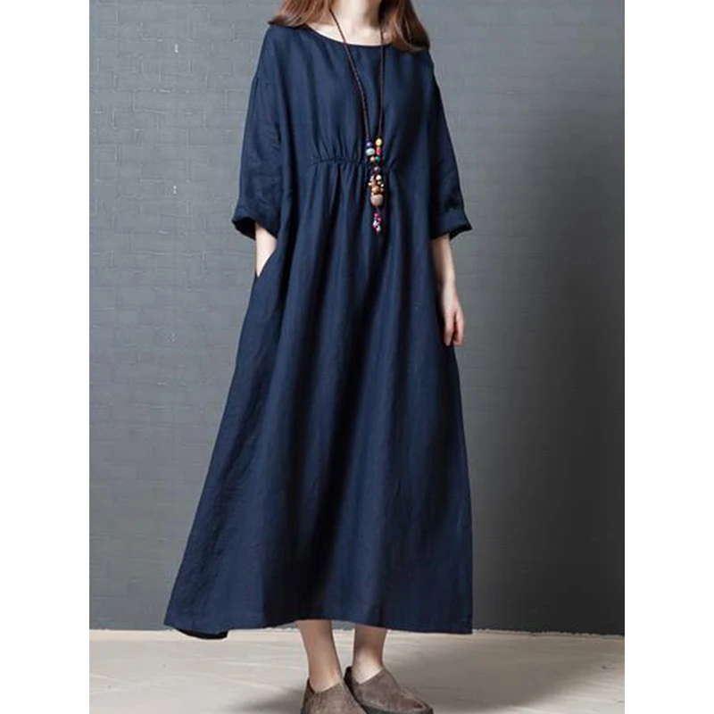 Платье Лен Длинный Рукав фото 9