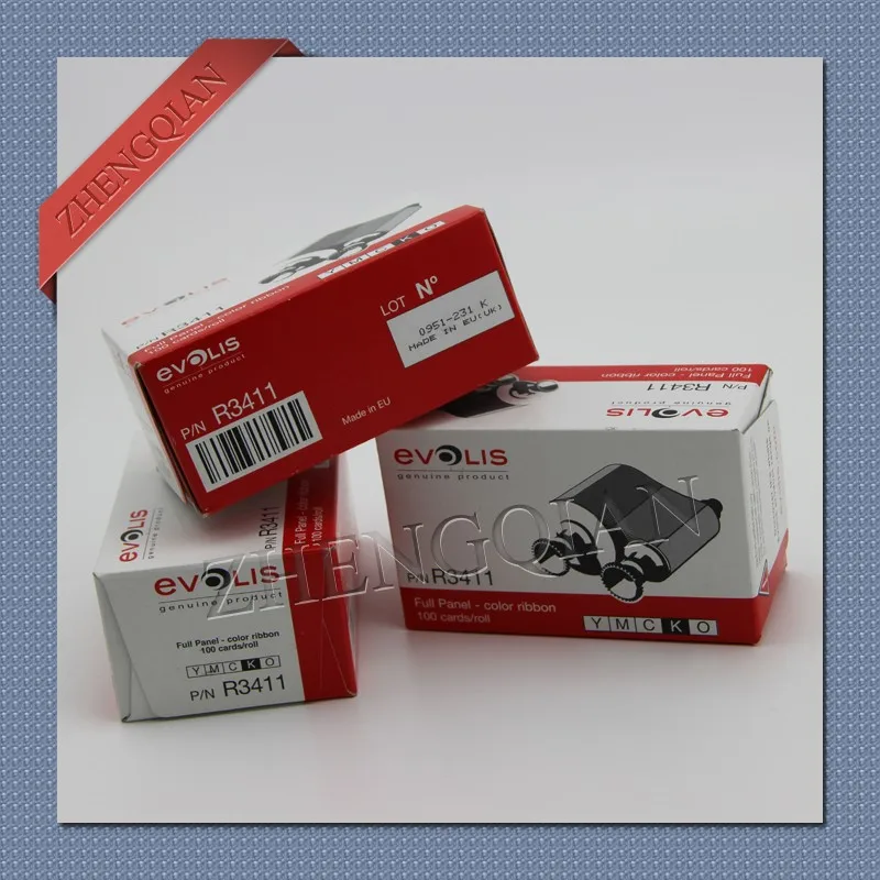 

Evolis R3411 YMCKO color printer ribbon user for evolis Tattoo 2 pvc card printer - 100 prints