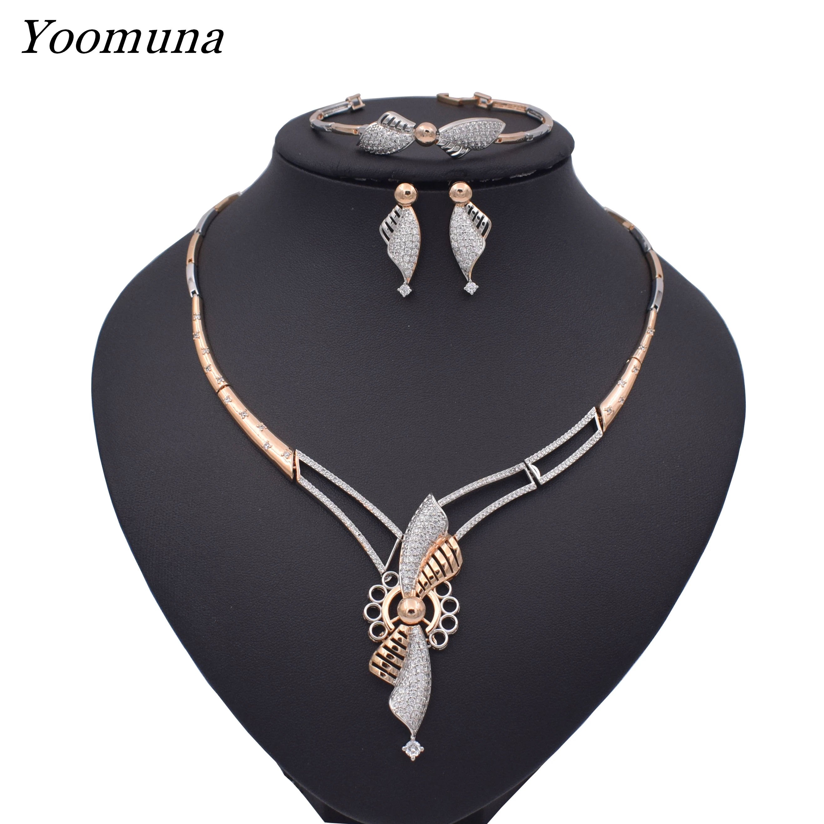

Fashion dubai jewelry sets Luxury Romantic Necklaces Jewelry Set Exquisite african jewelry Set For Women Wedding Jewelry sets