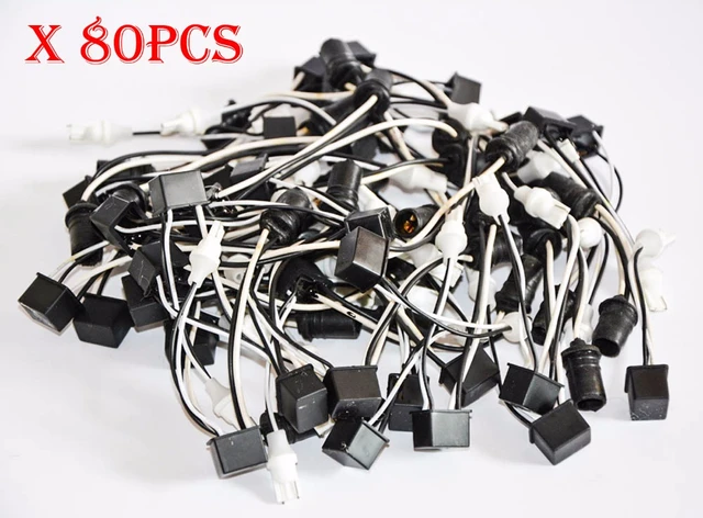 80PCS T10 T15 194 W5W 168 921 LED Bulb Canbus Error Free Warning