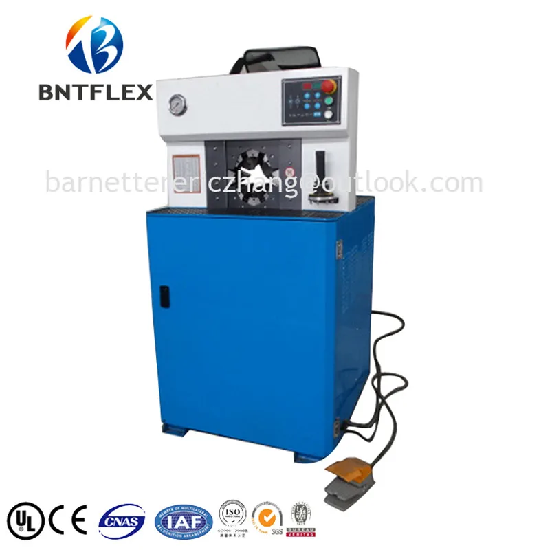 2017 BARNETT BNT81B CE 1/4-2''10set free dies Hydraulic hose crimping machine/hose swager