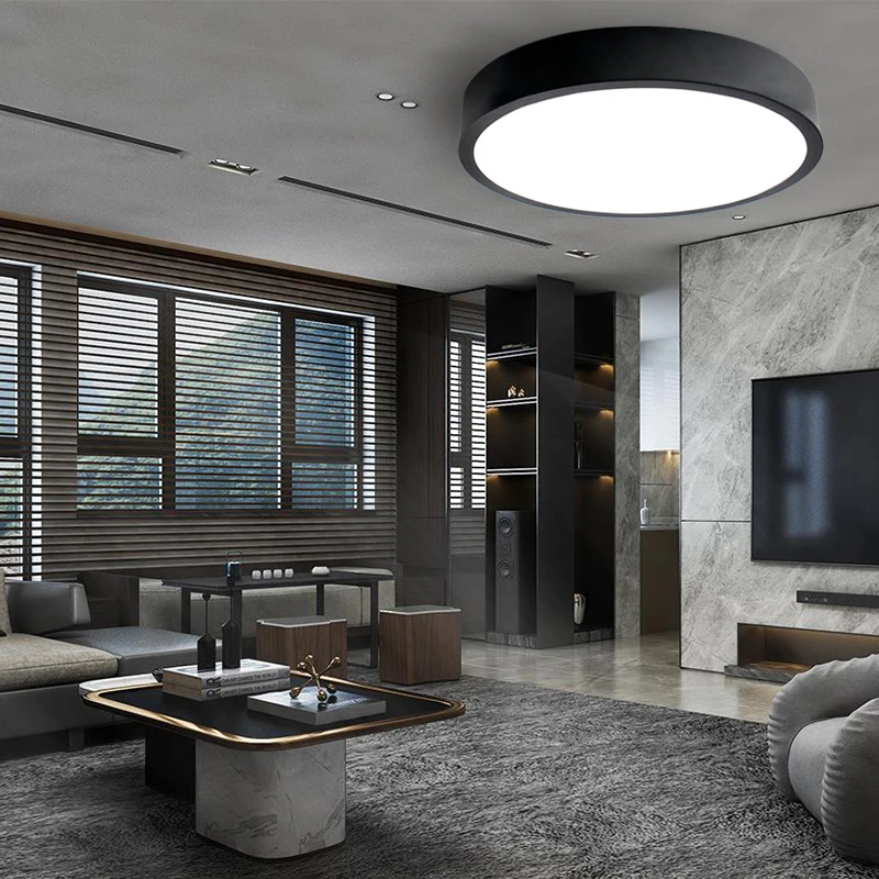 Modern Led Ceiling Light Remote Control Lighting Fixture Lamp Bedroom Living Room Surface Mount Panel