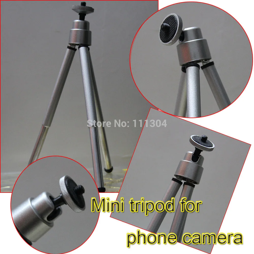 

1PCS Mini Tripod Aluminum Metal Lightweight Tripod Stand Mount For Digital Camera Webcam Phone DV Tripod