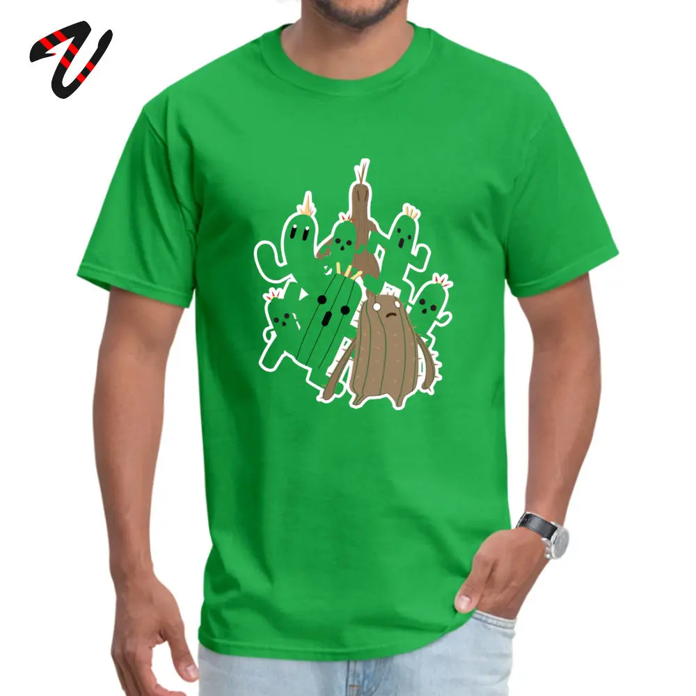 Youth Brand New Summer Tees Crewneck Thanksgiving Day 100% Cotton T-Shirt Casual Short Sleeve Cactuar Tee-Shirts Cactuar16762 green