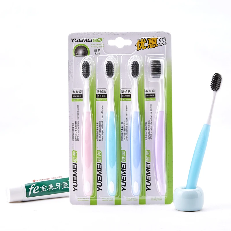 4Pcs Top Fashion Real Adults Manual Perfct Good Toothbrush Beautiful