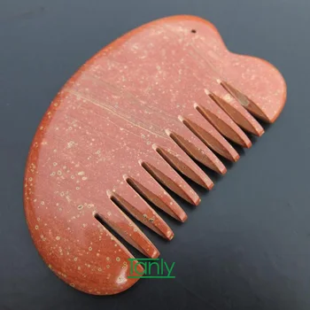 

5A grade Tesraditional Massage Tool Natural Bian-stone Healing Guasha comb 100x60x8mm healthcare