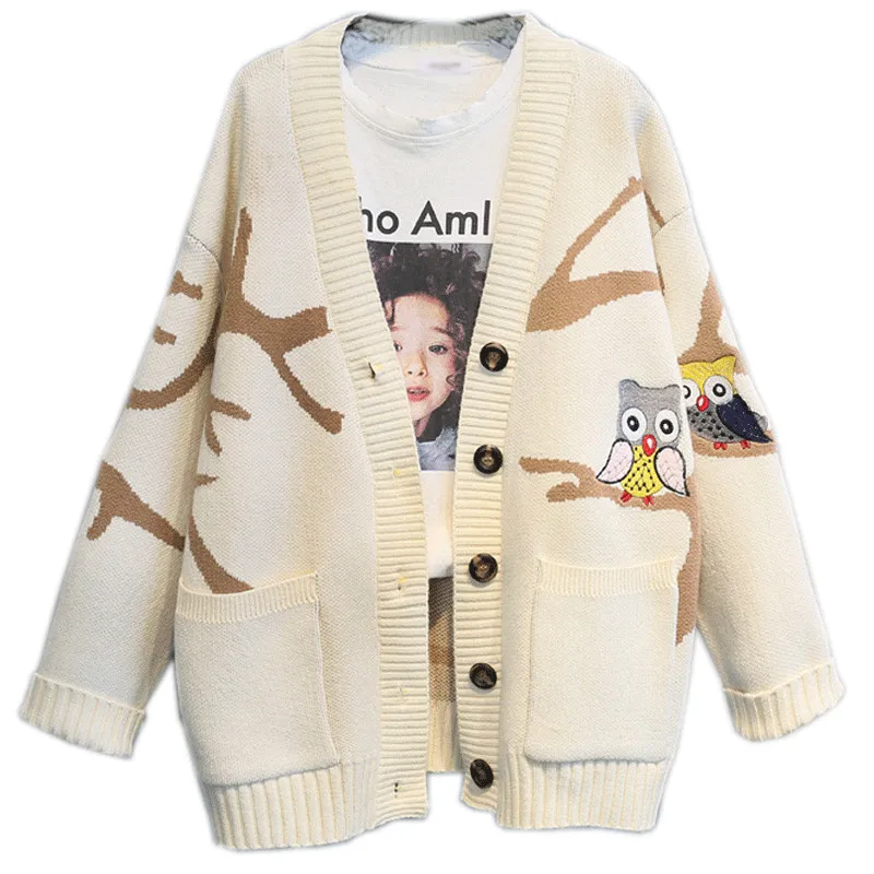 

New Fashion Spring 2019 Women Sweaters Cardigans Casual Warm Long Design Female Knitted Sweater Coat Cardigan Sweater Lady