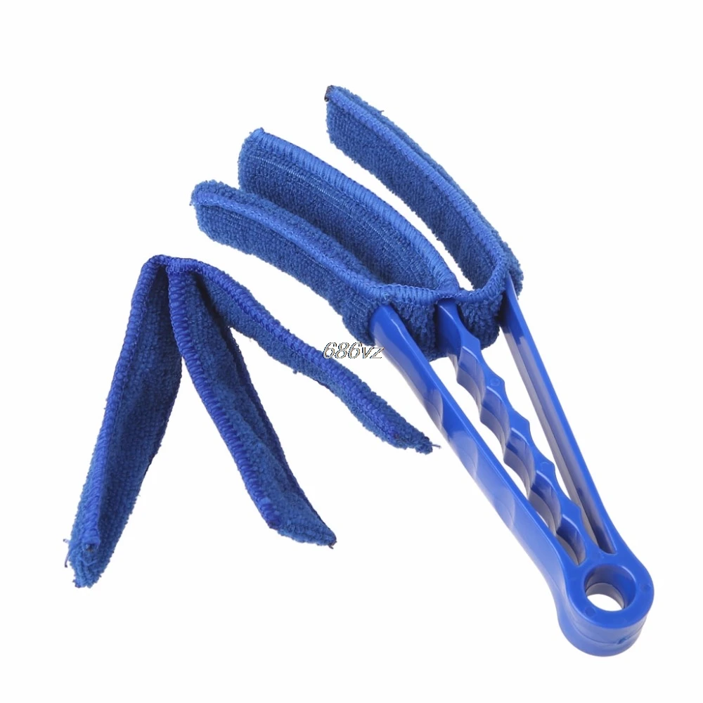 

Car Air Conditioner Cleaner Microfibre Detachable Blinds Window Triple Slats Cleaning Brush N28 Drop Ship