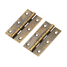 2Pcs Bronze Furniture Cabinet Drawer Door Butt Hinge Antique Decorative Hinges for Jewelry Wooden Box Furniture Hardware 50x28mm 2pcs naierdi antique bronze hinges cabinet door drawer decorative mini hinge for jewelry storage wooden box furniture hardware