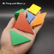 32 шт. красочные головоломка Танграм тетрис игры детей подарок головоломки деревянные игрушки Раннее Образование Развивающие детские игрушки