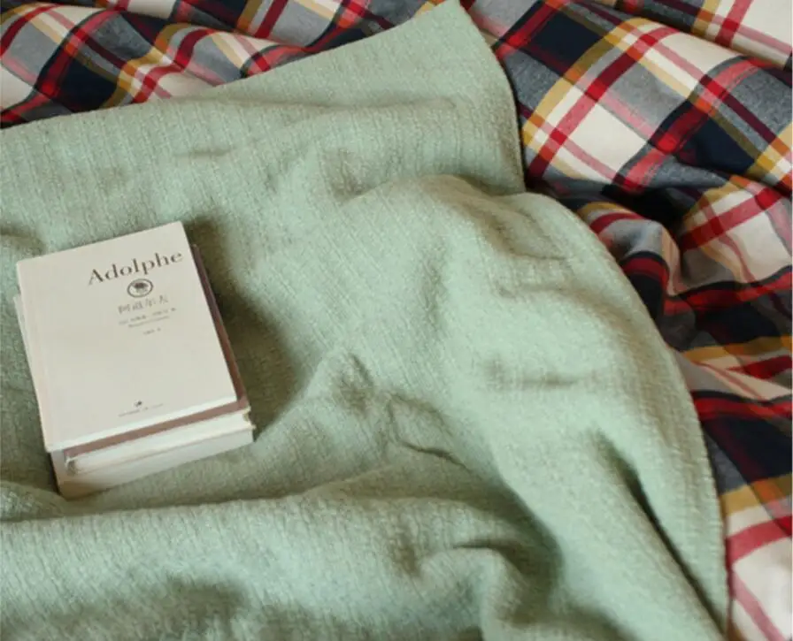 Американское вязаное одеяло Cobertor на диване, Хлопковое одеяло, для дивана, для путешествий, в клетку, модное, оранжевое, синее, серое, для спальни