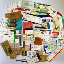 55PCS aircraft boarding pass trolley case car sticker retro laptop waterproof stickers 55pcs mixed retro style travel hotel logo roma paris los japan chicago hawaii baghdad trip car sticker waterproof doodle decal