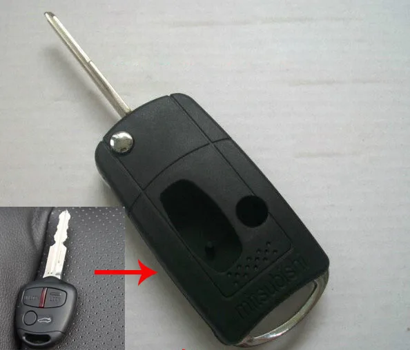 3 Button Right Blade Mitsubishi Lancer-EX Outlander Graqndis  Modified key shell  (13)